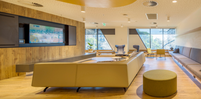 main lounge area of the youth cancer centre