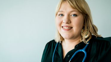 Portrait of a young female doctor (AYA professional resources)